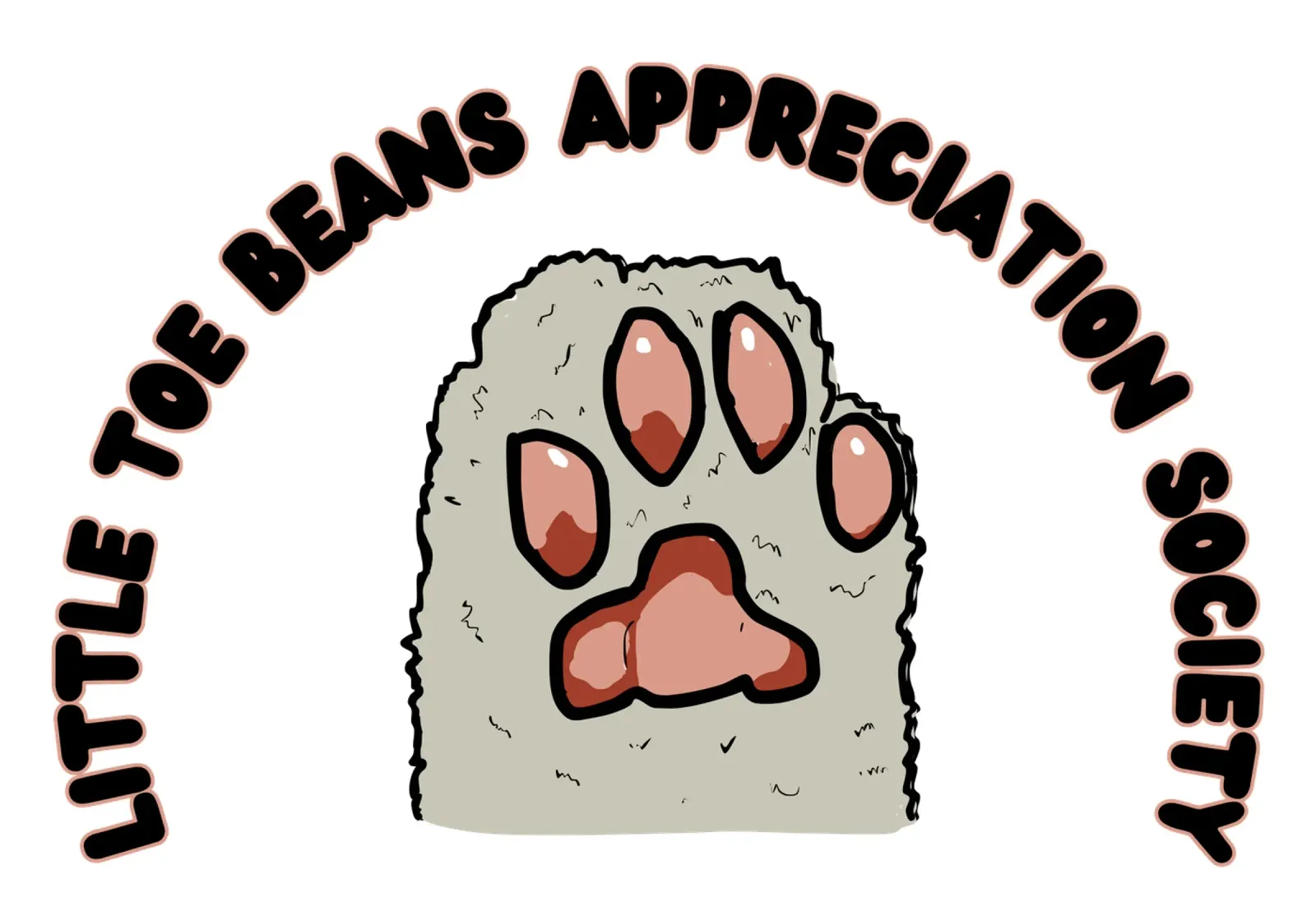 Little Toe Beans Appreciation Society poster da Melty Shirts