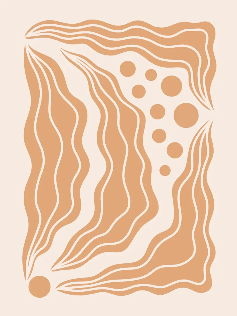 IN THE FLOW canvas with Floater frame by Anastasia Mattern