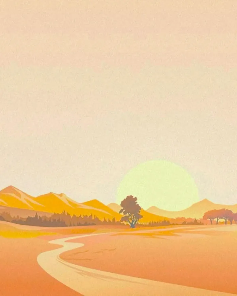 light silhouette scenery poster con telaio in plastica da mip of map