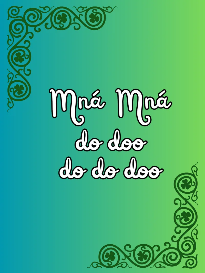 Mná Mná na hÉireann - Irish Language Art Poster mit Holzrahmen von Melty Shirts