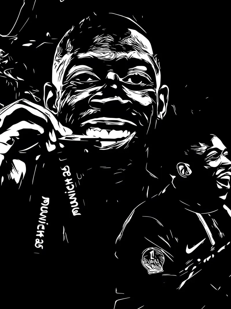 Arte della vittoria di Ousmane Dembélé tela con Cornice a cassetta da dark eagle