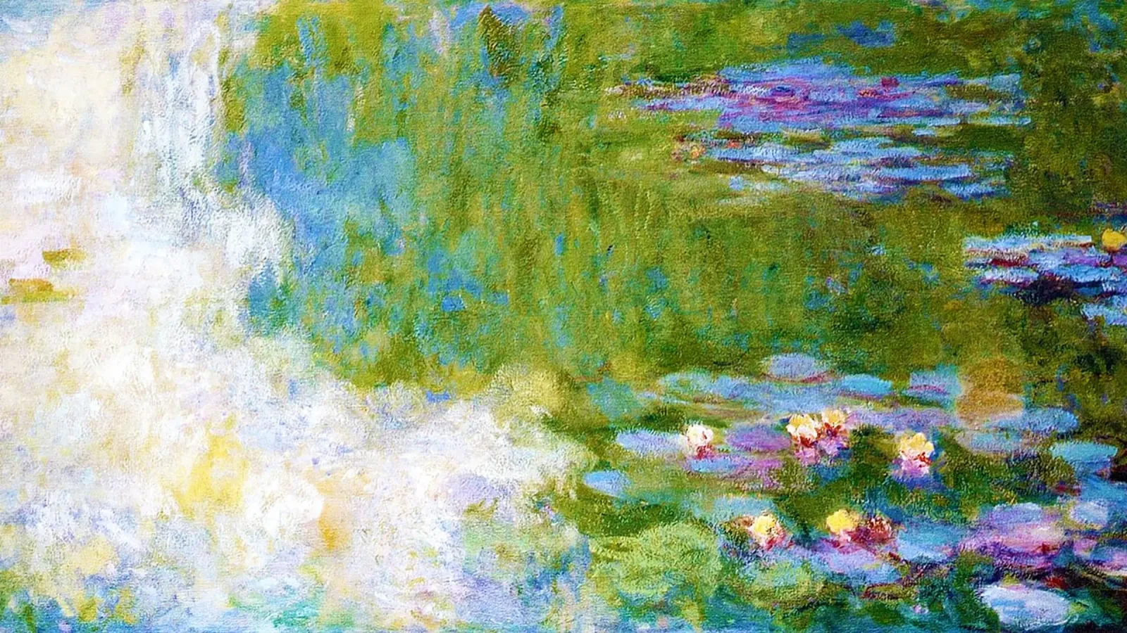 Ninfee (1900 circa) di Claude Monet poster con telaio in plastica da Art History