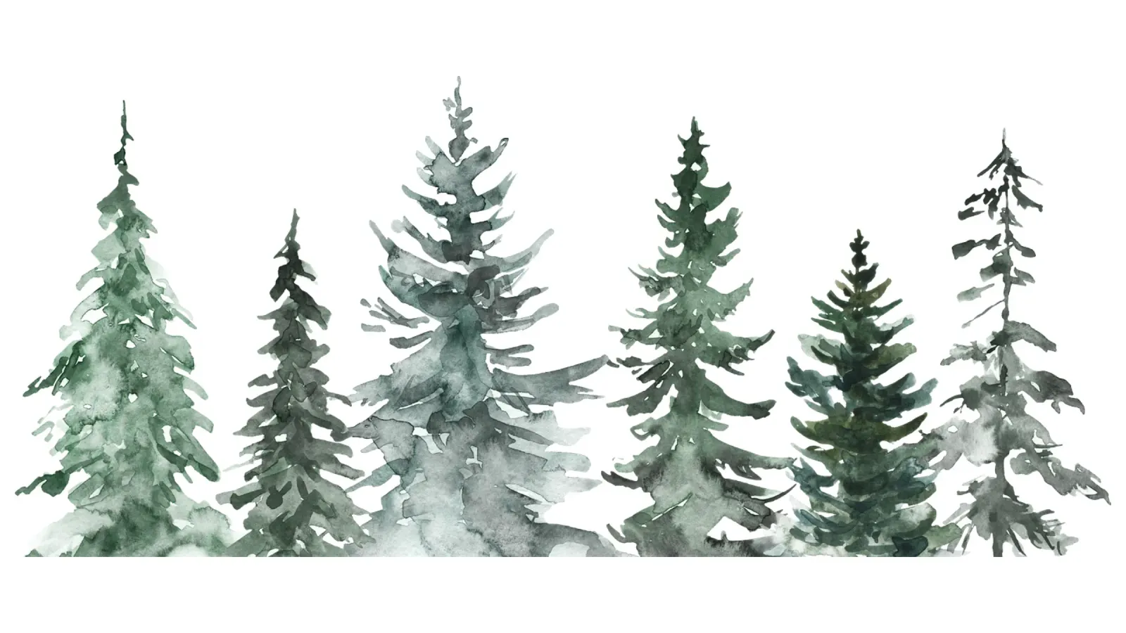Winter Trees / MinimalIst Christmas Design poster con telaio in legno da Melty Shirts