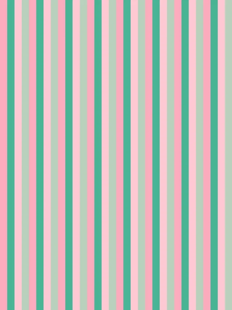 Strisce di caramelle verdi e rosa poster con telaio in plastica da SilverPegasus