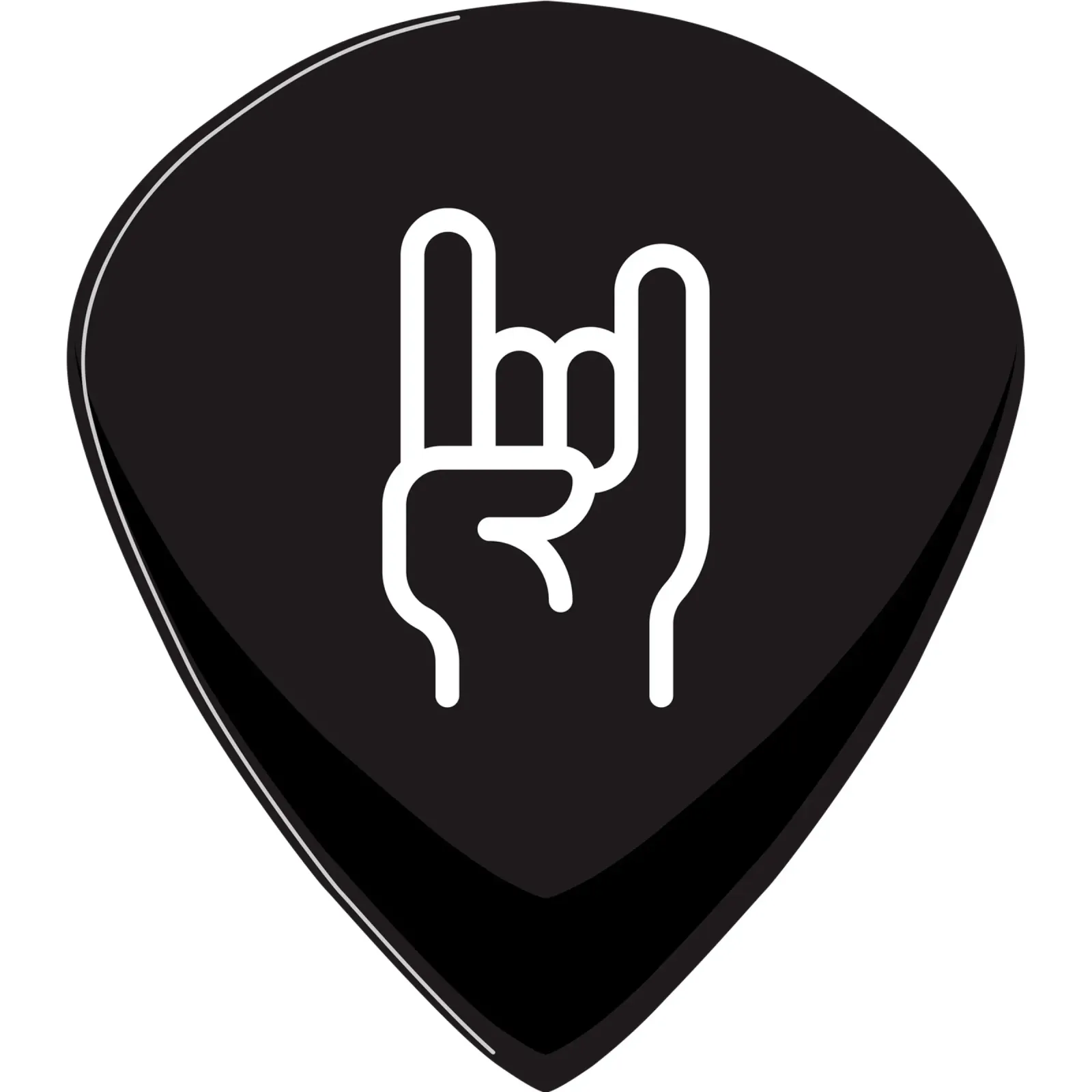 the horns - Heavy Metal Fans poster con telaio in alluminio da Melty Shirts