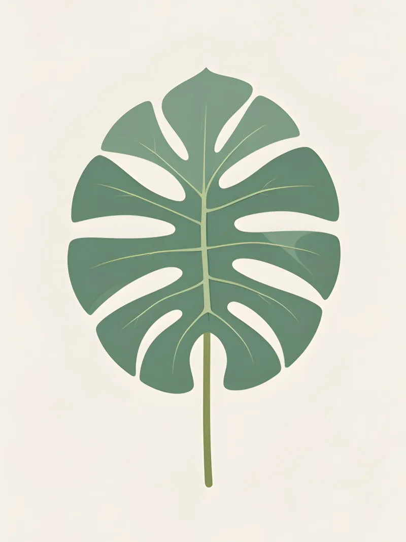 Monstera Classic tela con Cornice a cassetta da The Green Room