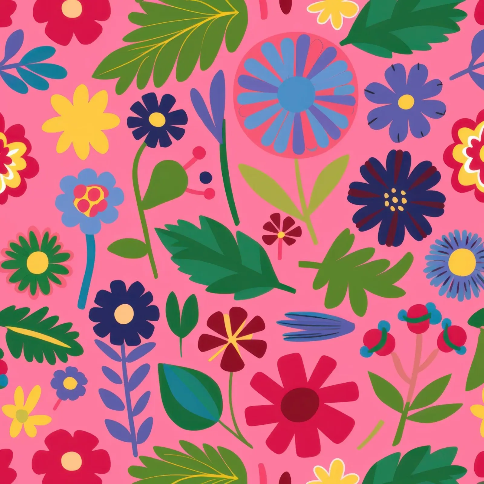 Modello di fiore gioioso poster con telaio in alluminio da Lyra Glaze