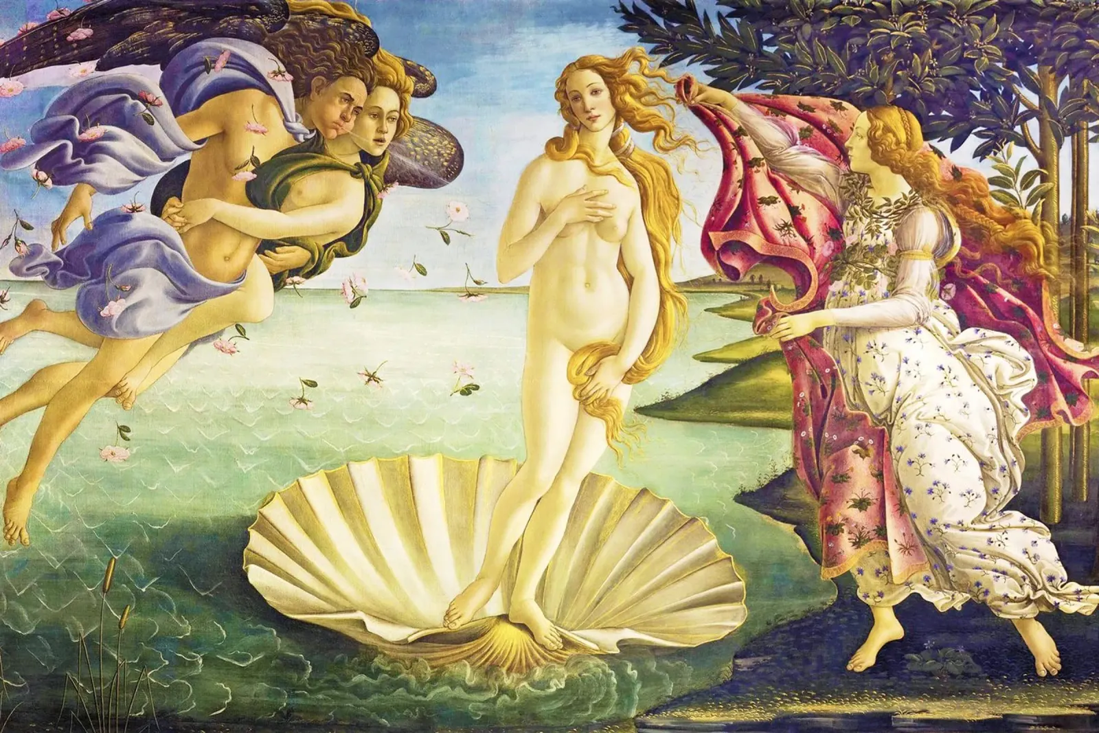 La nascita di Venere di Sandro Botticelli poster con telaio in plastica da Art History