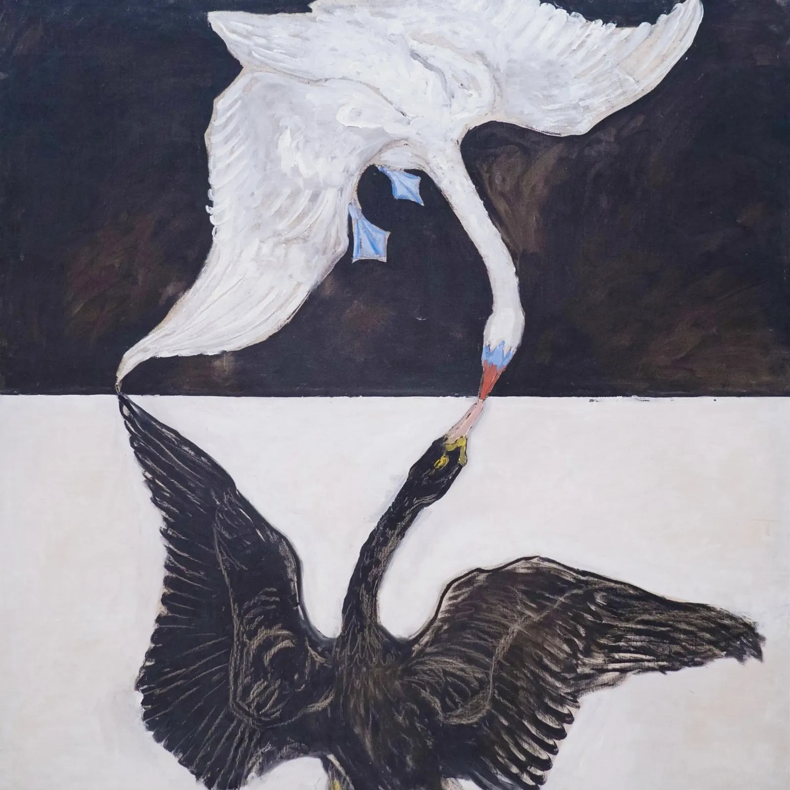 Il cigno, n. 1 di Hilma af Klint poster con telaio in alluminio da Classic Art Prints