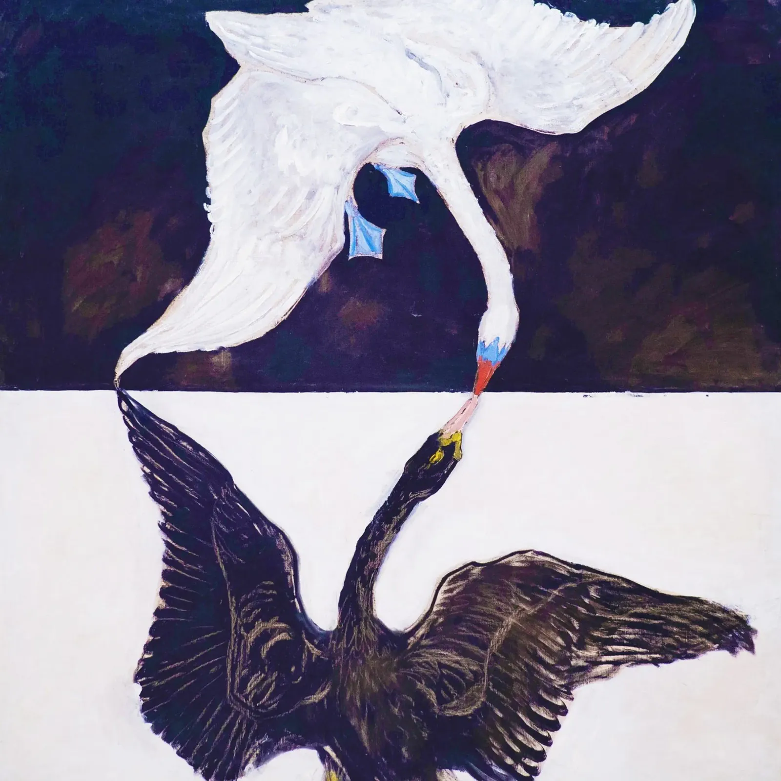 Il cigno, n. 1 (1915) di Hilma af Klint poster con telaio in alluminio da Venus Art