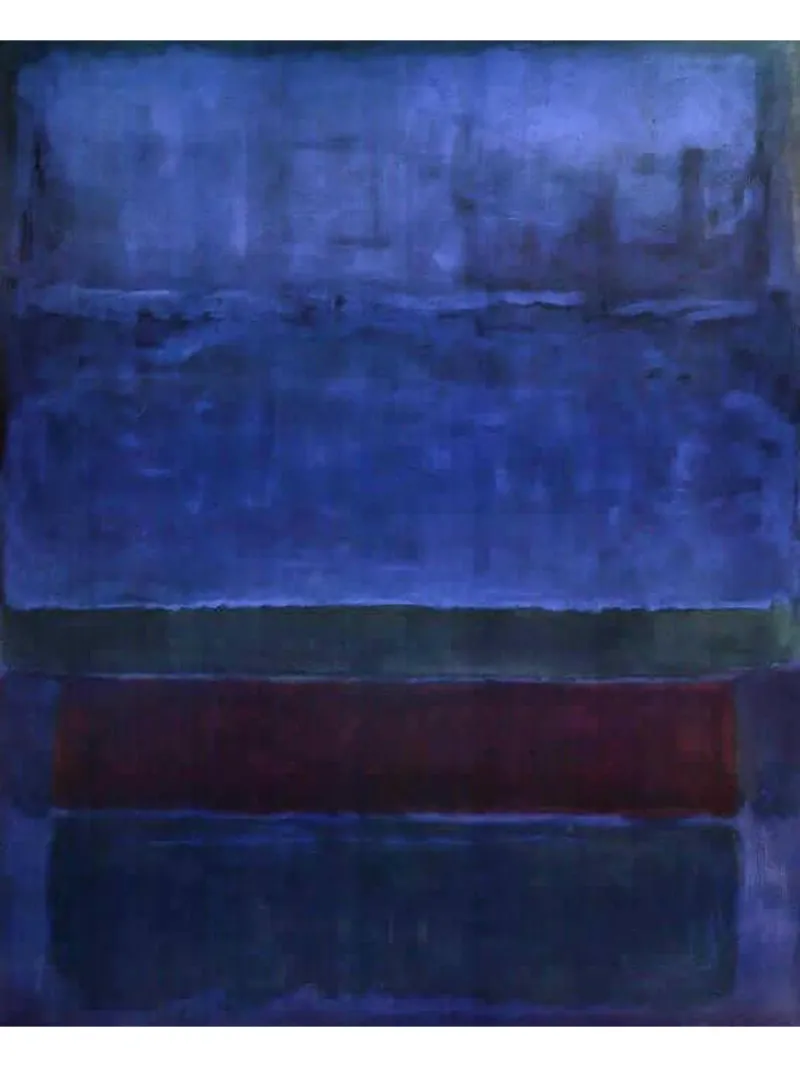 MARK ROTHKO Blu, verde e marrone poster da Fredrick Miller