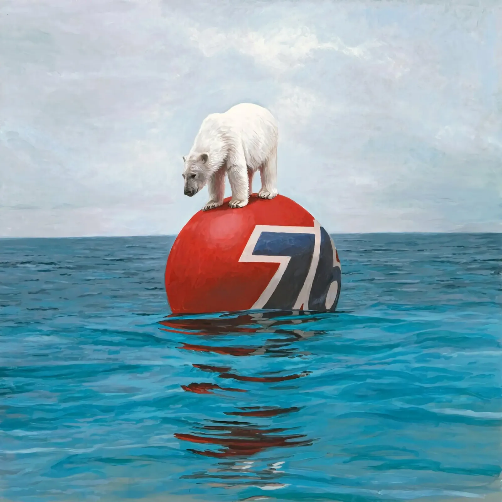Stampa di Josh Keyes Drift poster con telaio in plastica da Trudeau Art Galley