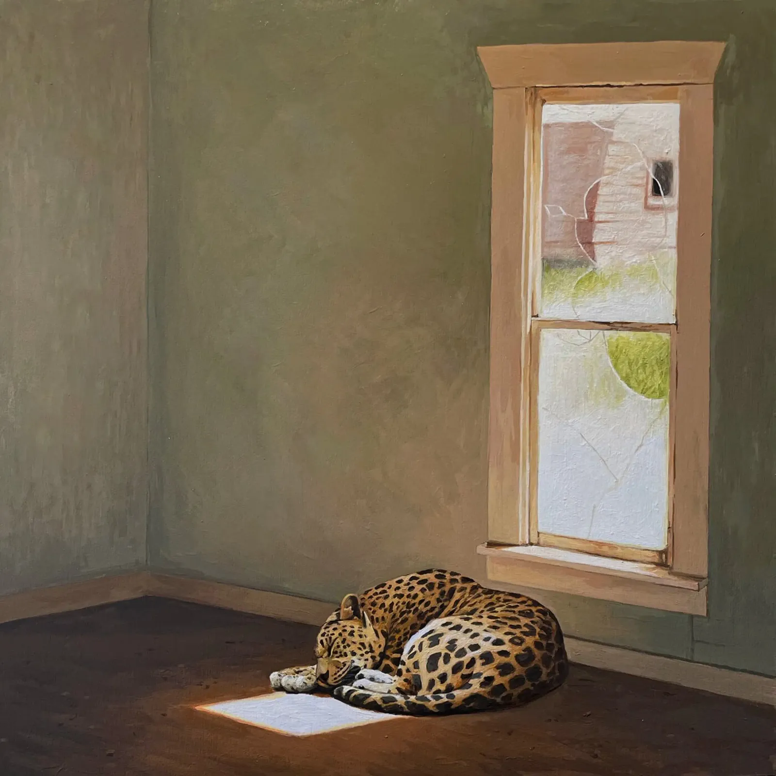 Josh Keyes Macchia solare poster con telaio in legno da Trudeau Art Galley