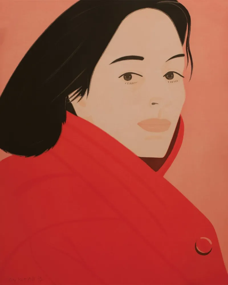 Alex Katz Giornata di brezza poster con telaio in legno da Marcobarshop