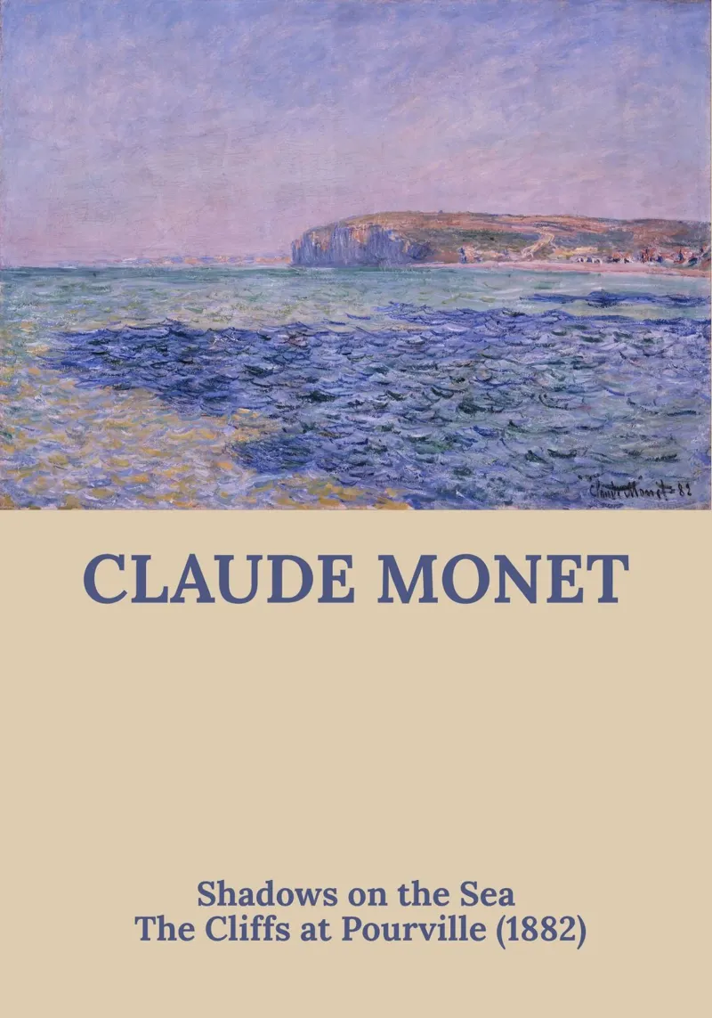 Claude Monet - Schaduwen op zee - poster poster met aluminium frame van the red studio
