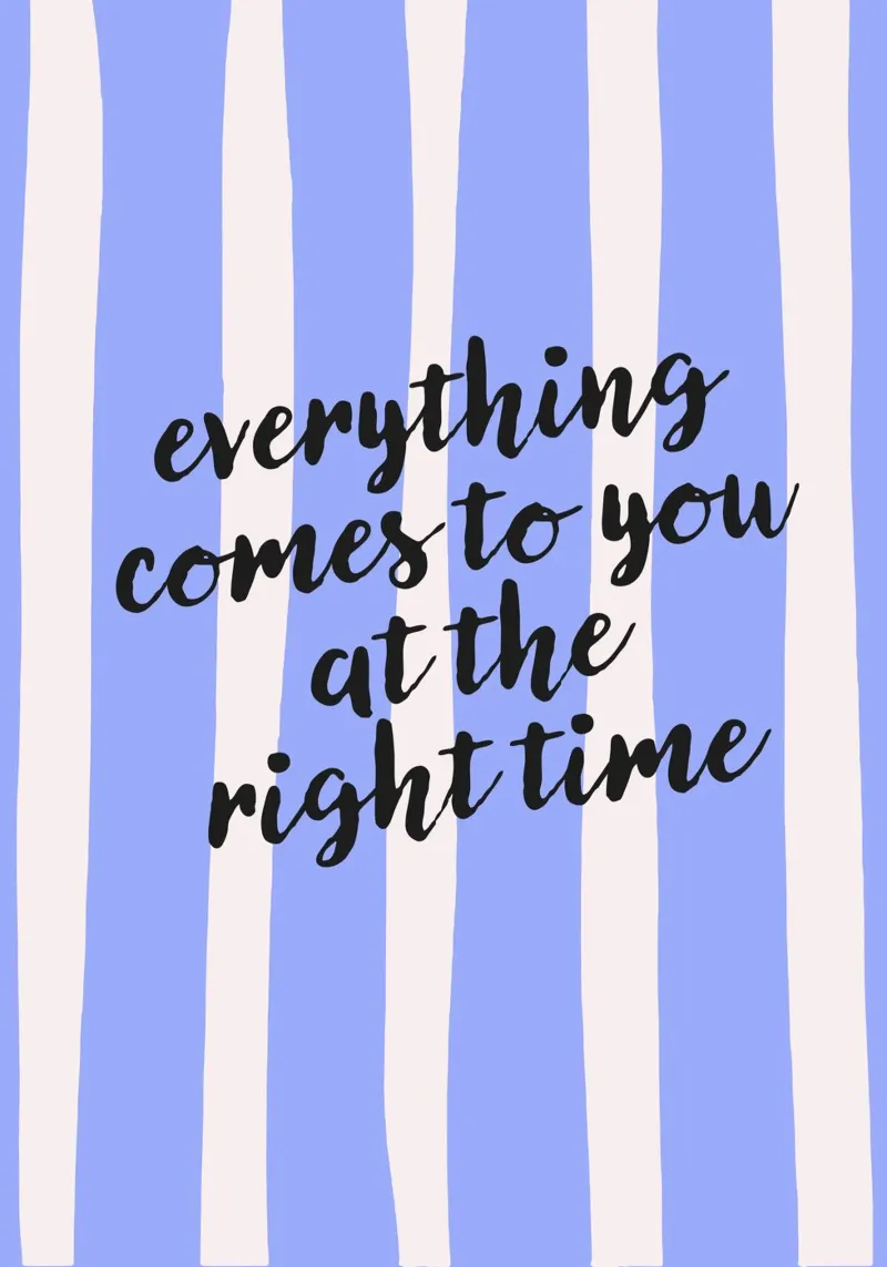 Everything Comes to You poster con telaio in alluminio da Attaboy Dsgn