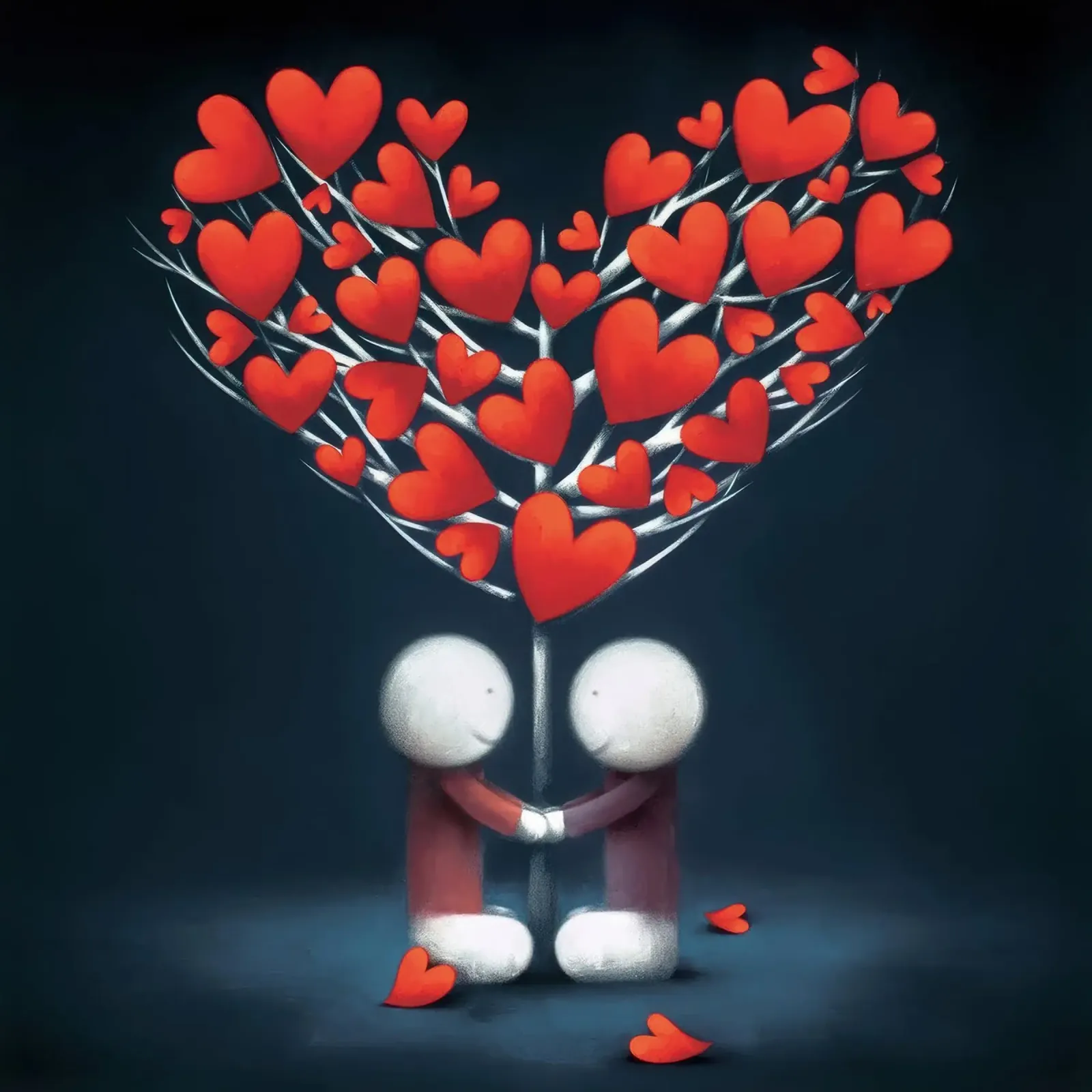 innamorarsi di Doug Hyde poster con telaio in legno da Hyde Hi