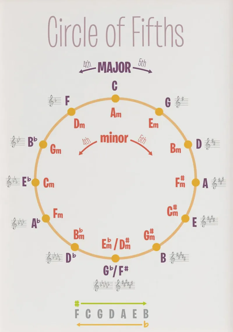Círculo de Quintos poster de musicaltools