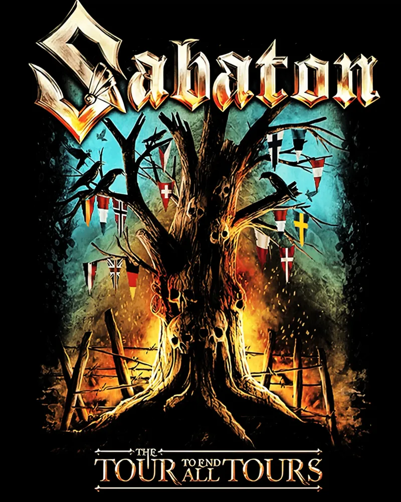 Tour tutti i tour sbaton poster con telaio in plastica da andrea boceli
