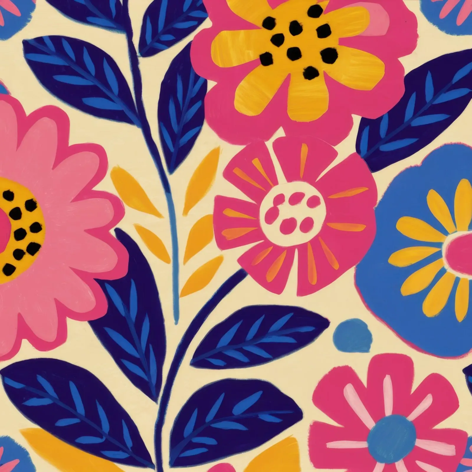 El poder de las flores lienzo con Marco flotante de Lyra Glaze