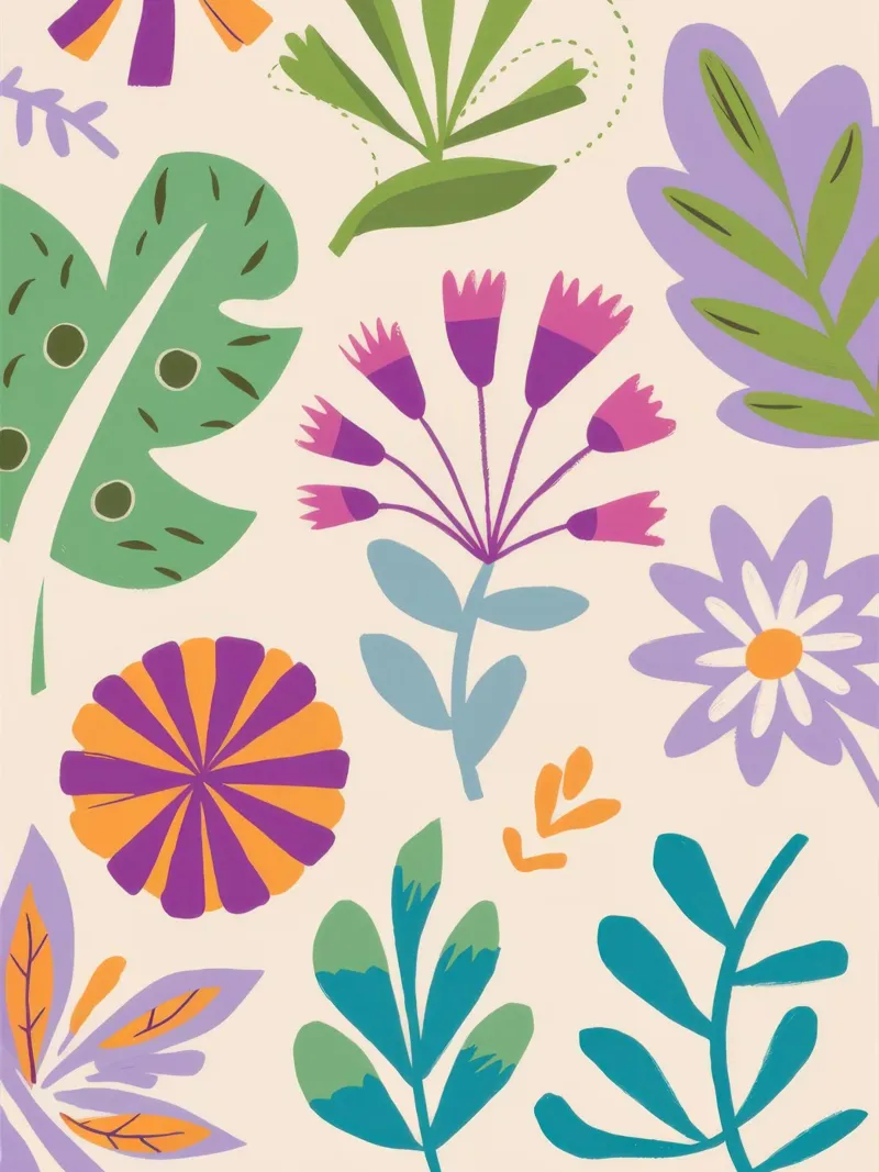 Zachte botanische weving poster met houten frame van Autumn Season