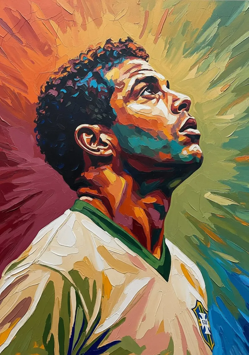 Pop art astratta e colorata di Ronaldo Nazario poster da Lembayung art