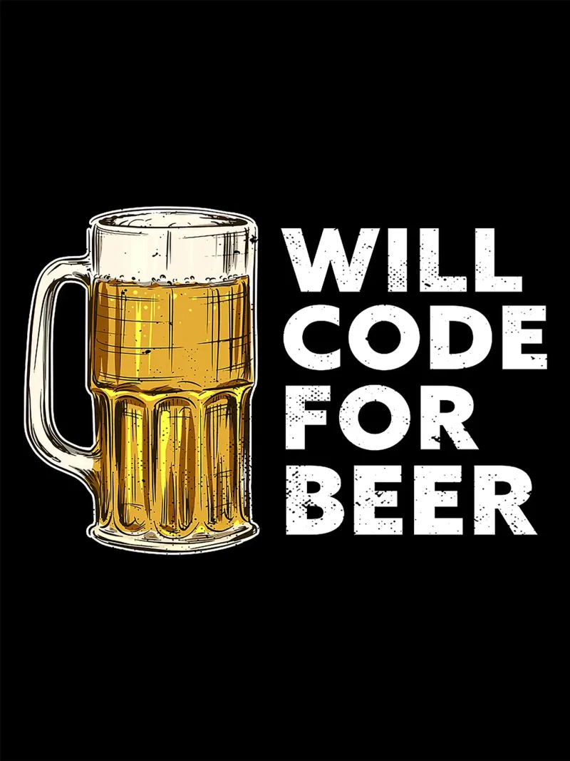 birra boccale di birra vetro tipografia testo bevanda poster con telaio in legno da Anna Müller