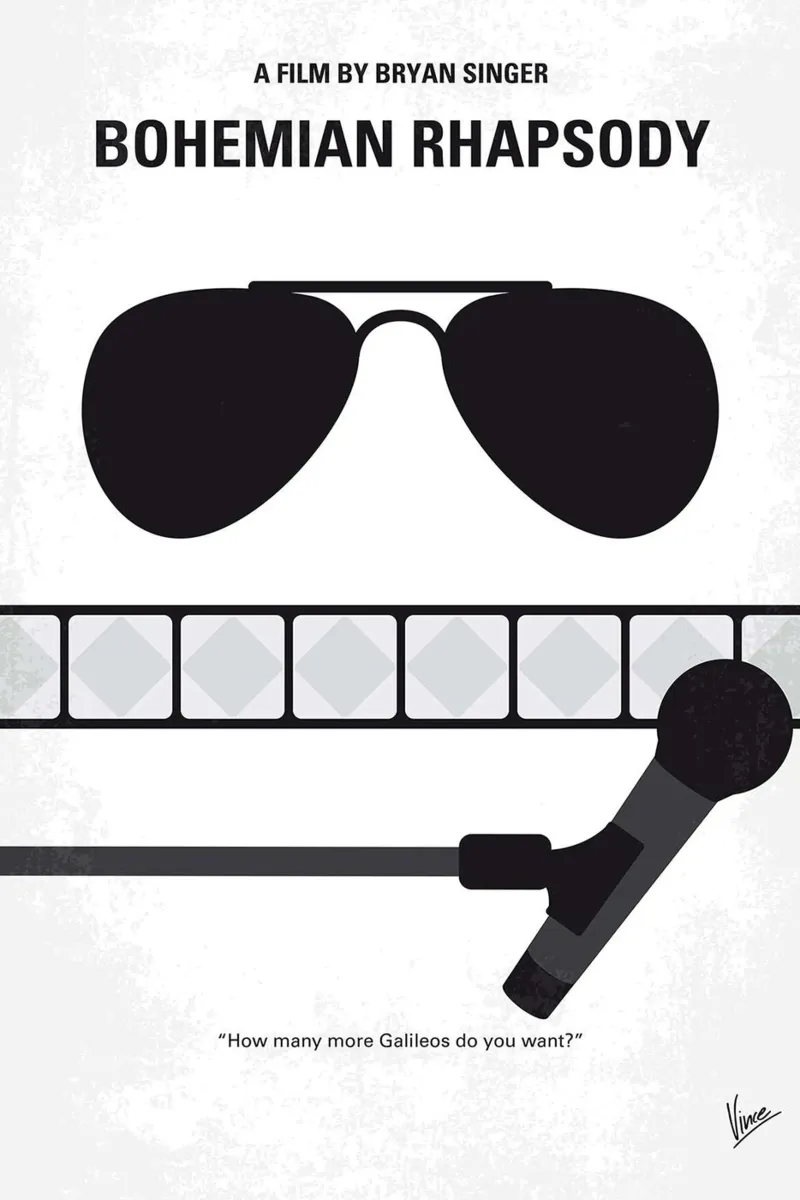 Bohemian Rhapsody ll poster con telaio in legno da James