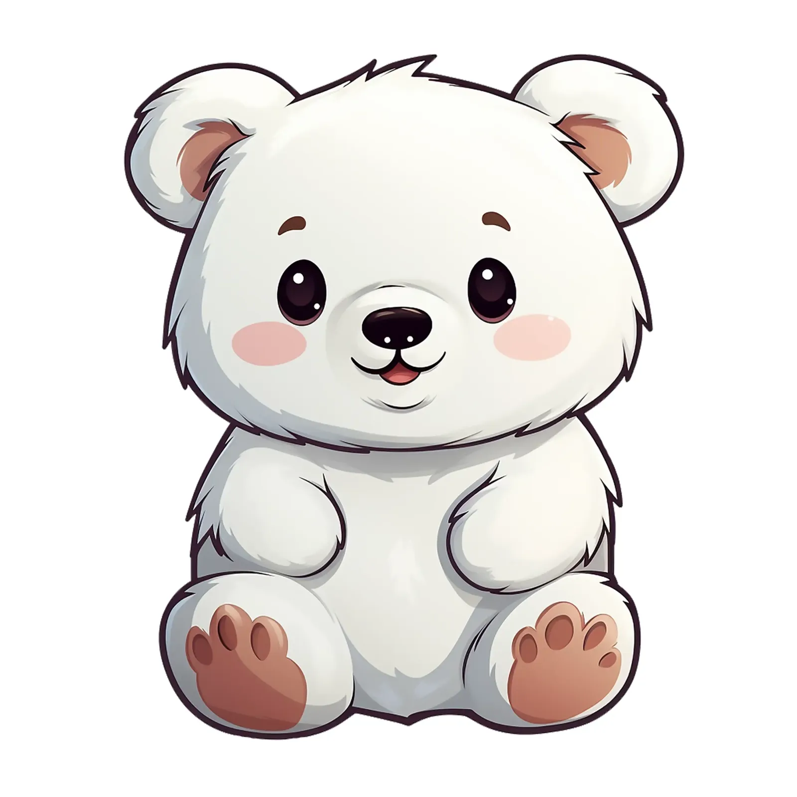 Orso dei cartoni animati tela con Cornice a cassetta da Unicorn Unlimited