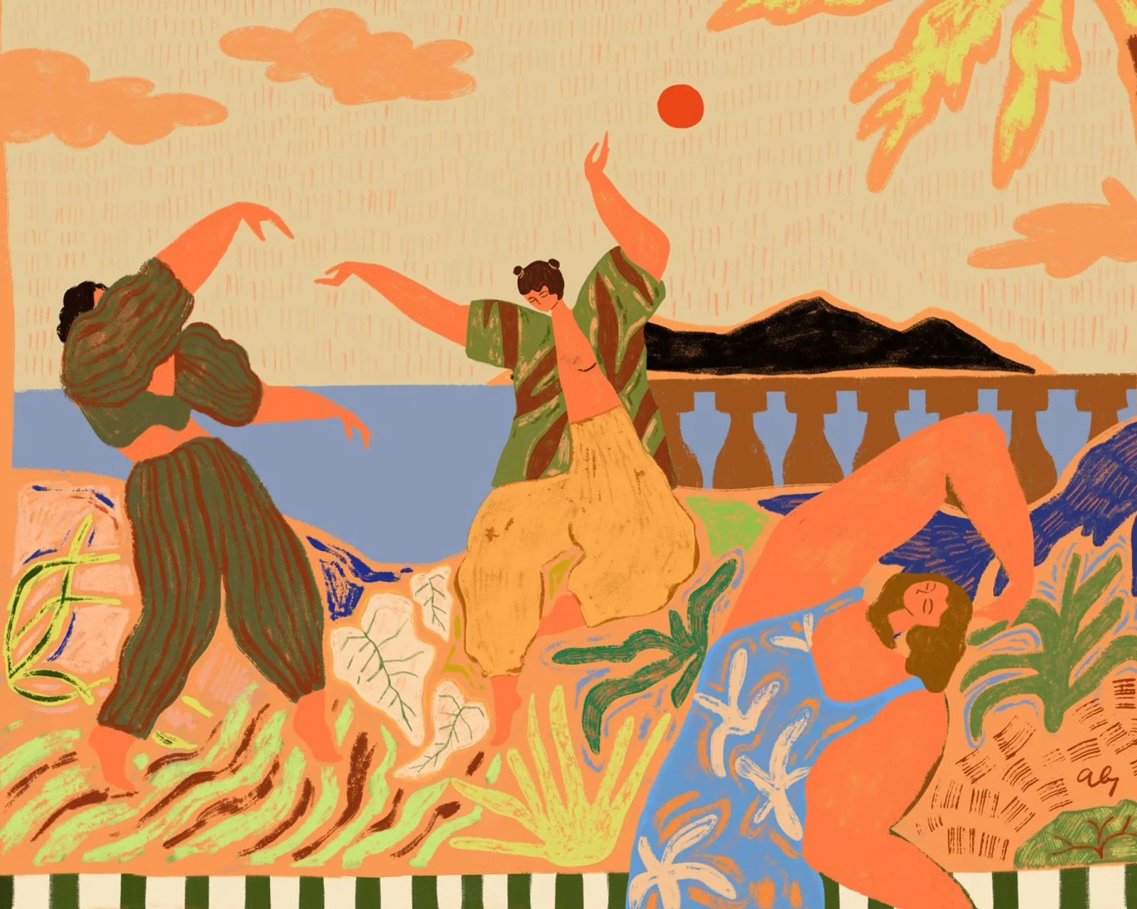 Dancing In Paradise poster de Arty Guava