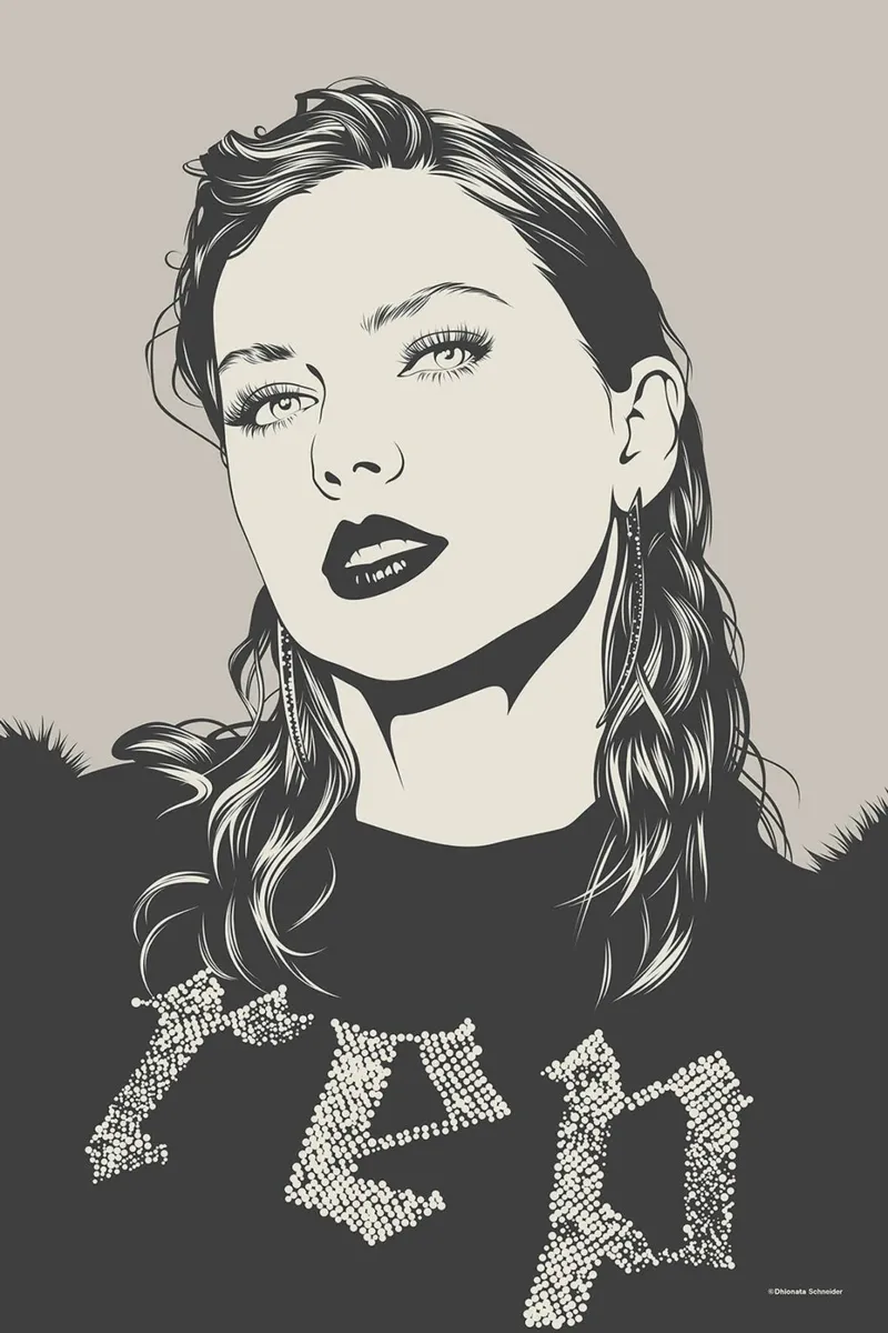 Taylor Swift Reputazione REP poster con telaio in plastica da James