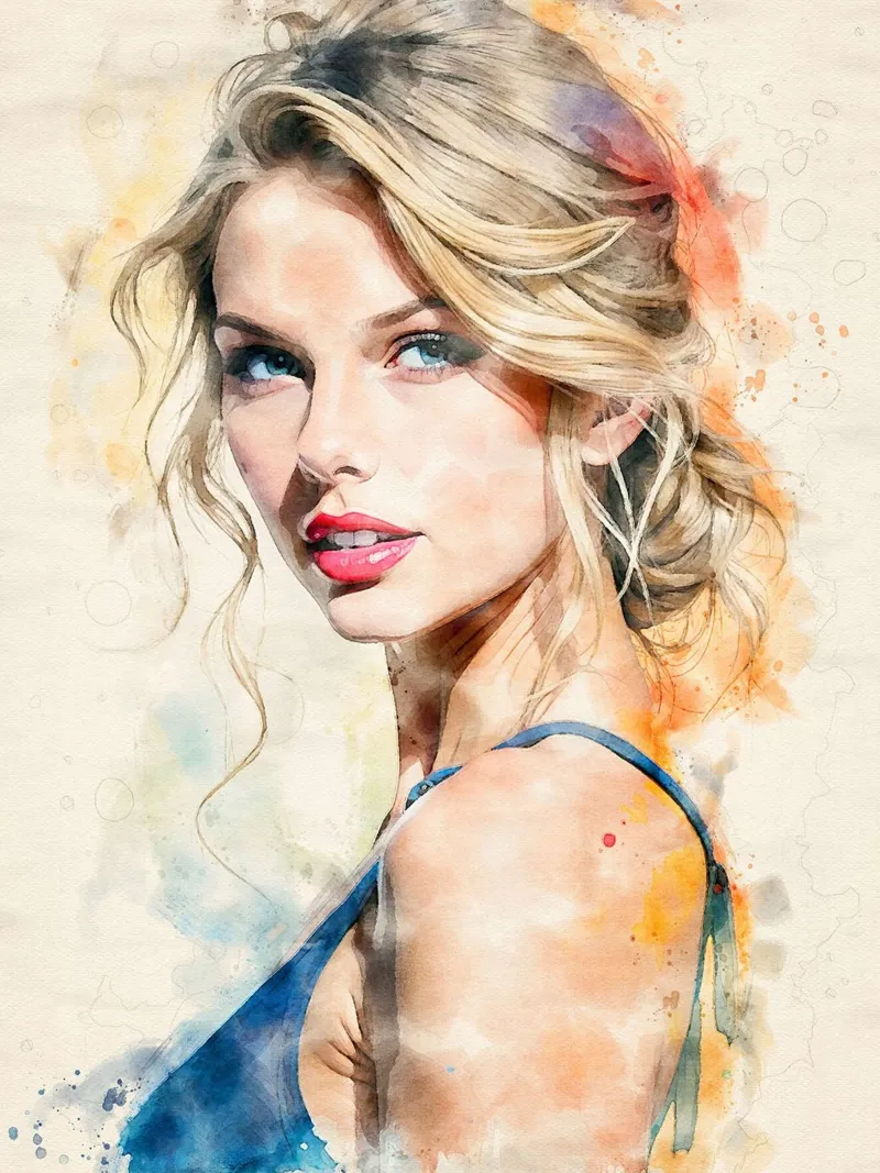 Taylor Swift poster con telaio in plastica da James