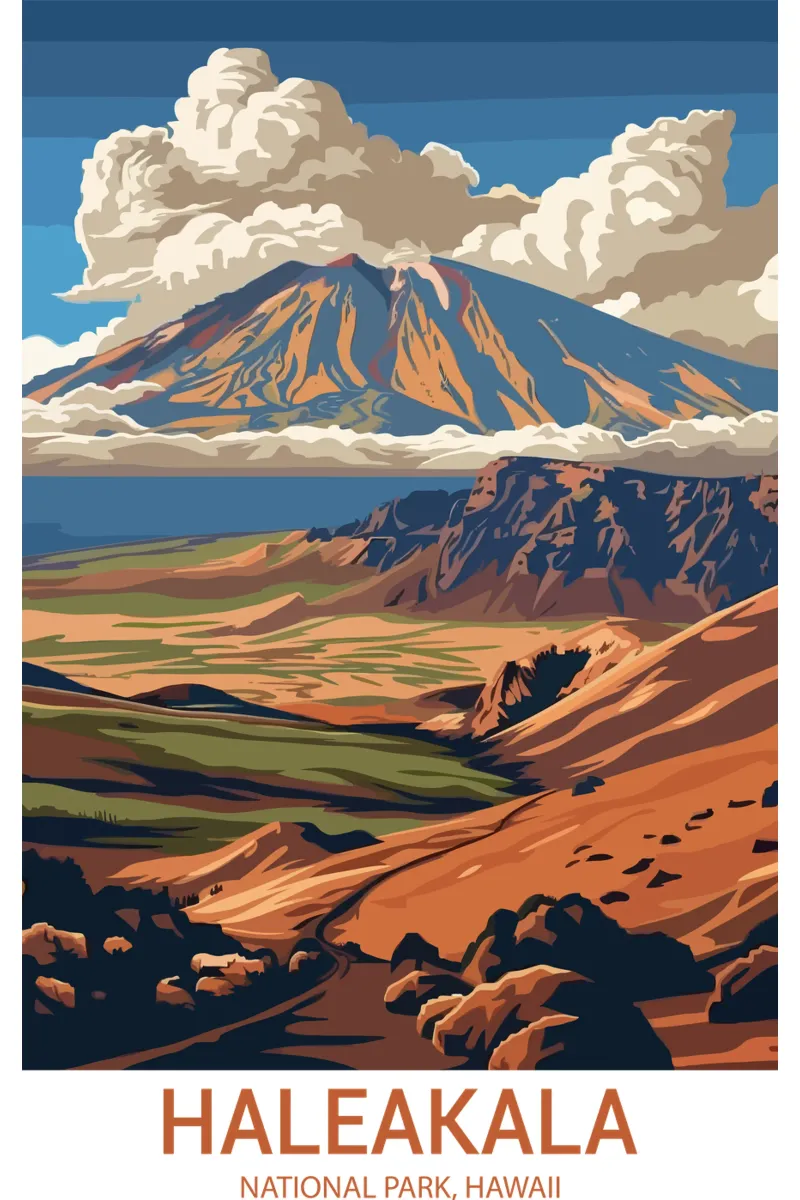 Nationaal park Haleakala, Hawaï, VS canvas met Baklijst van Wanderlust Vibes
