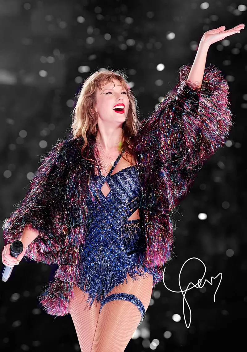La bellezza di Taylor Swift poster con telaio in plastica da discraft