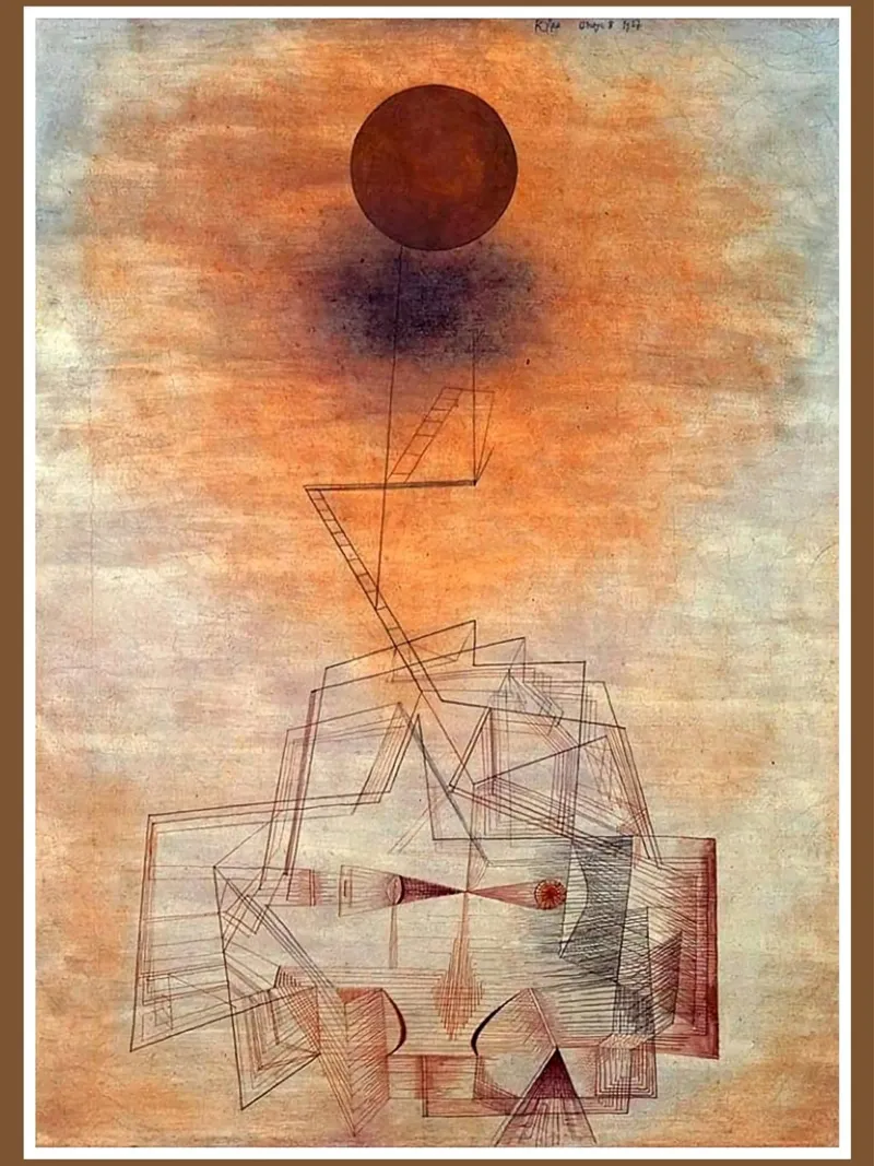 linee del sole forme geometriche poster con telaio in plastica da Karl Martin