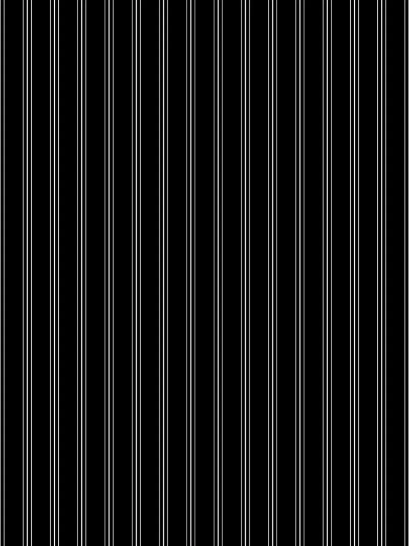 Minimal Classic Scandinavian Mixed Stripes | White on Black pellicola backlit da Beauty in Simplicity