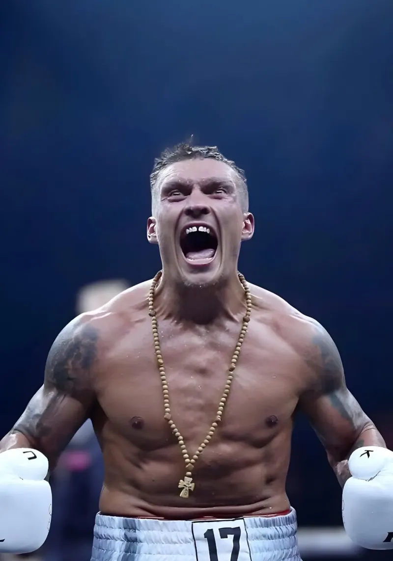 Oleksandr Usyk poster da Low poly art