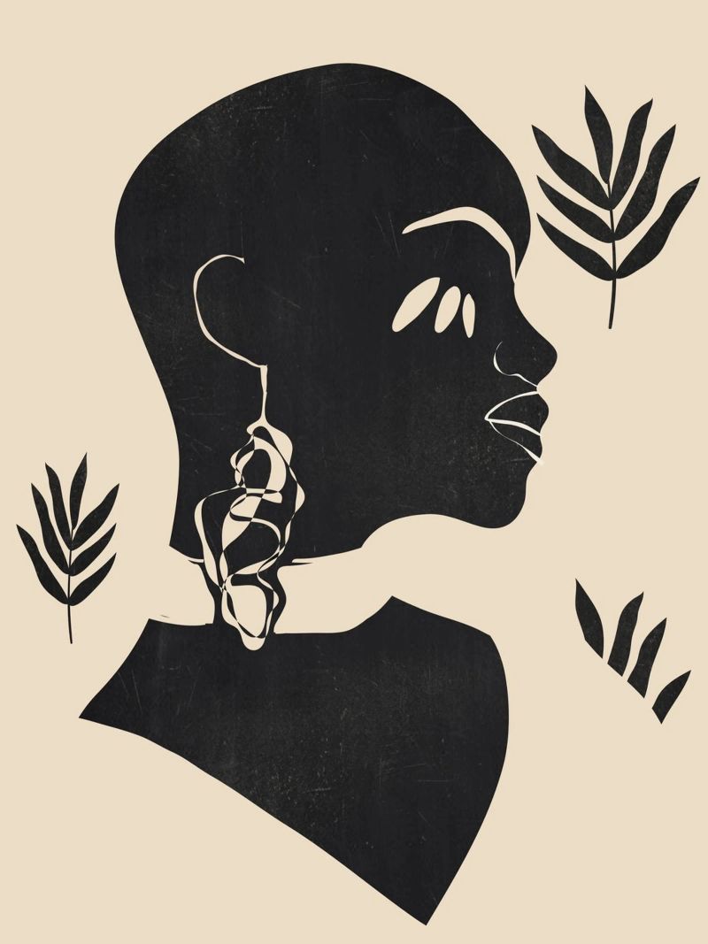 Tropical Girl Abstract Minimal poster by ThingDesign