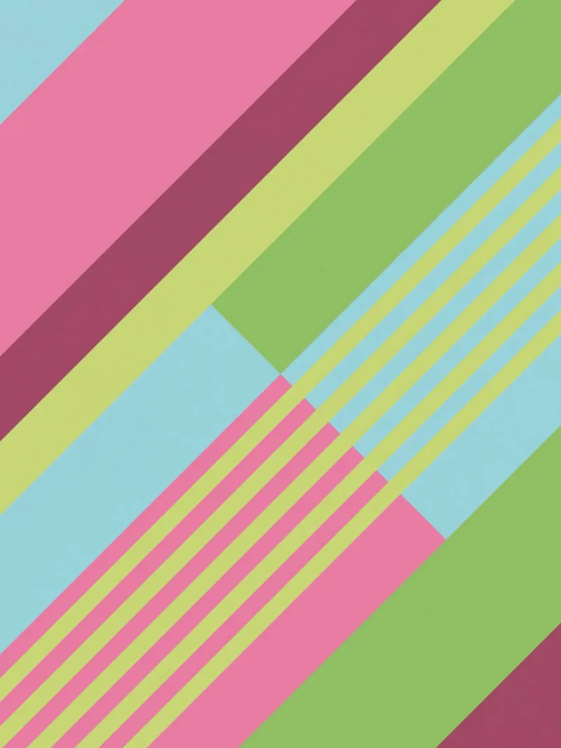 Strisce retrò vintage senza tempo in rosa e verde poster con telaio in plastica da Petra Lang