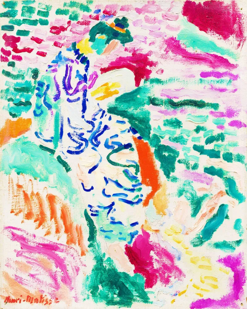 La Japonaise au bord de l'eau di Henri Matisse poster con telaio in alluminio da Venus Art