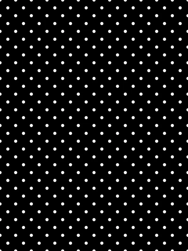Minimal Basic Classic Polka Dots | Bianco su nero pellicola backlit da Beauty in Simplicity