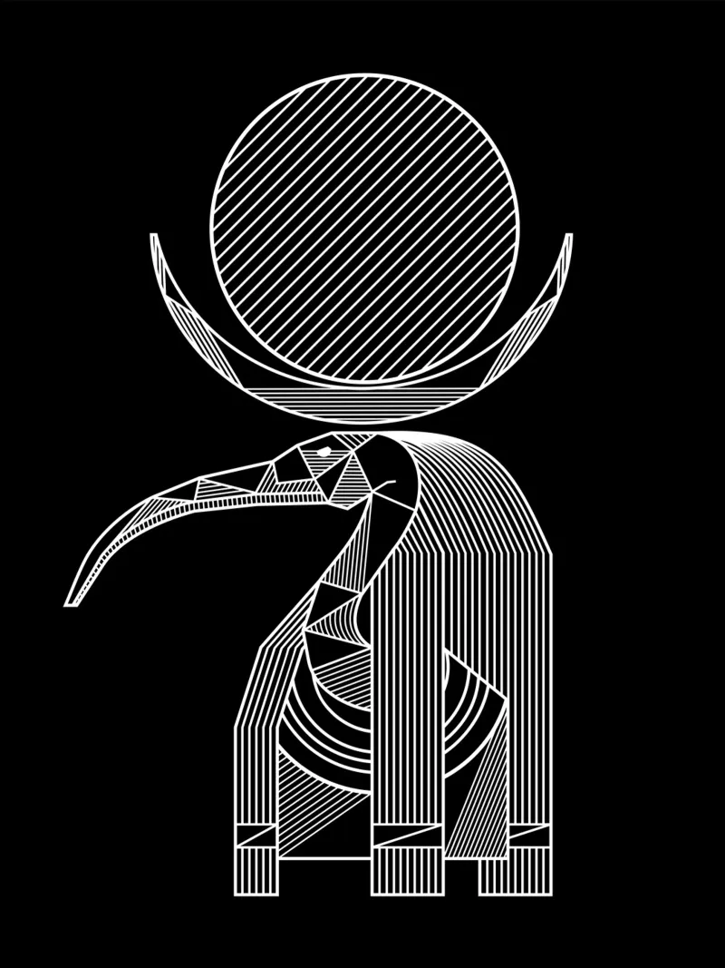 Thoth poster con telaio in plastica da Mariel Toigo