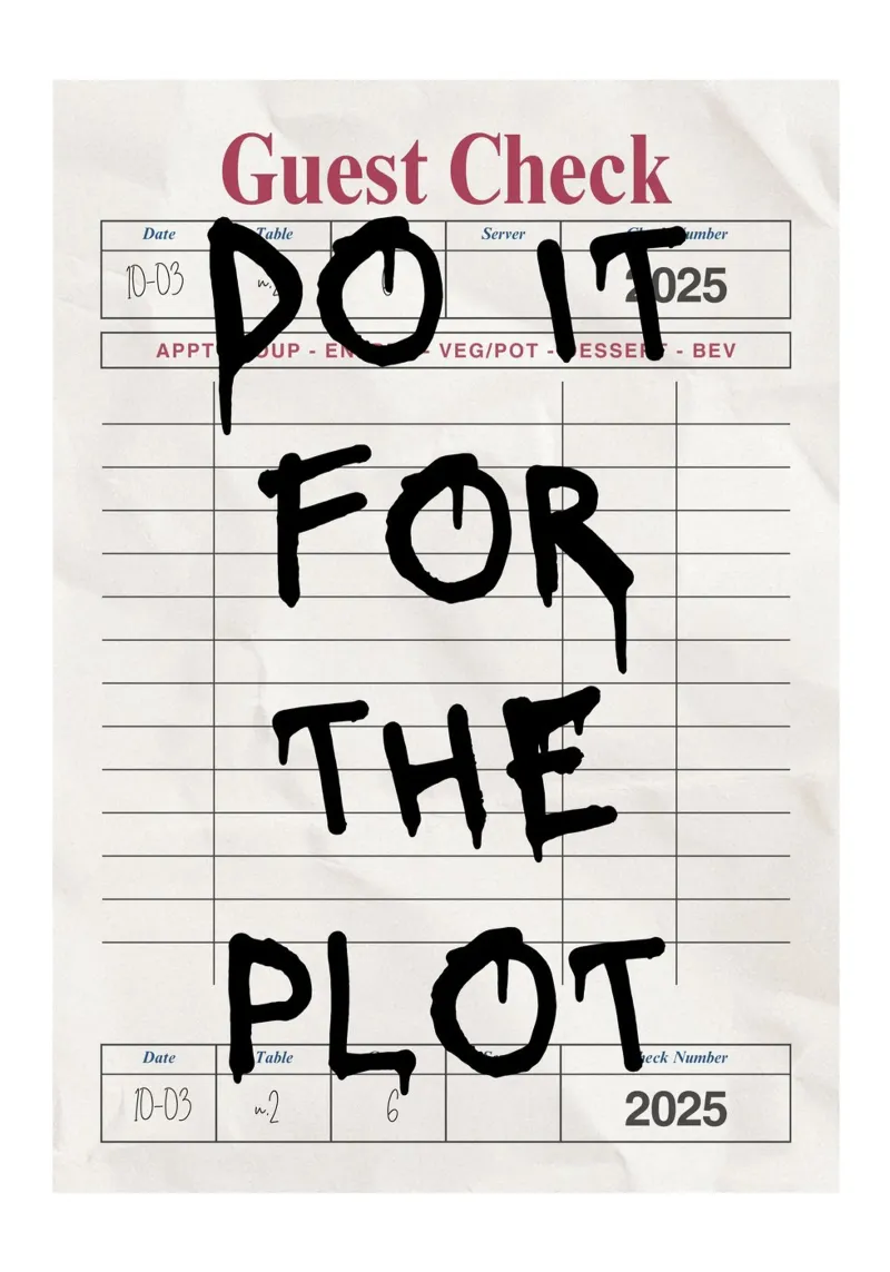 Do It For The Plot - Motivationszitat-Poster Poster mit Holzrahmen von vintagepod
