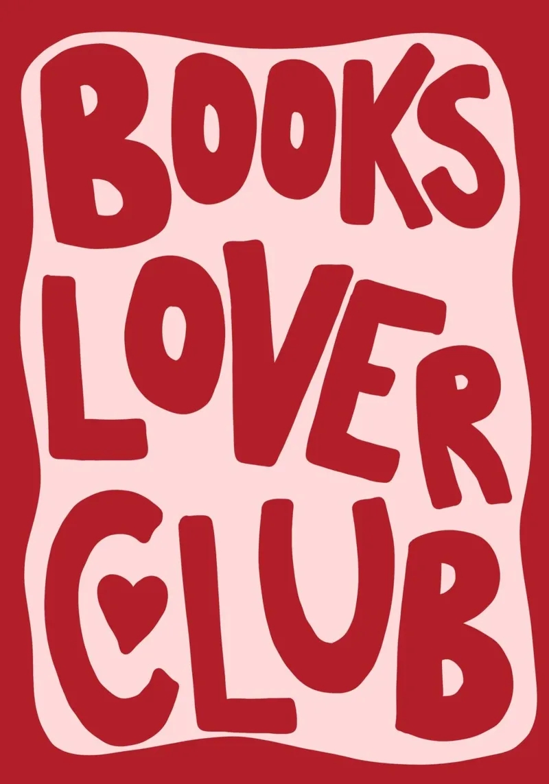 "Poster pop art retrò "Club degli amanti dei libri tela con Cornice a cassetta da vintagepod
