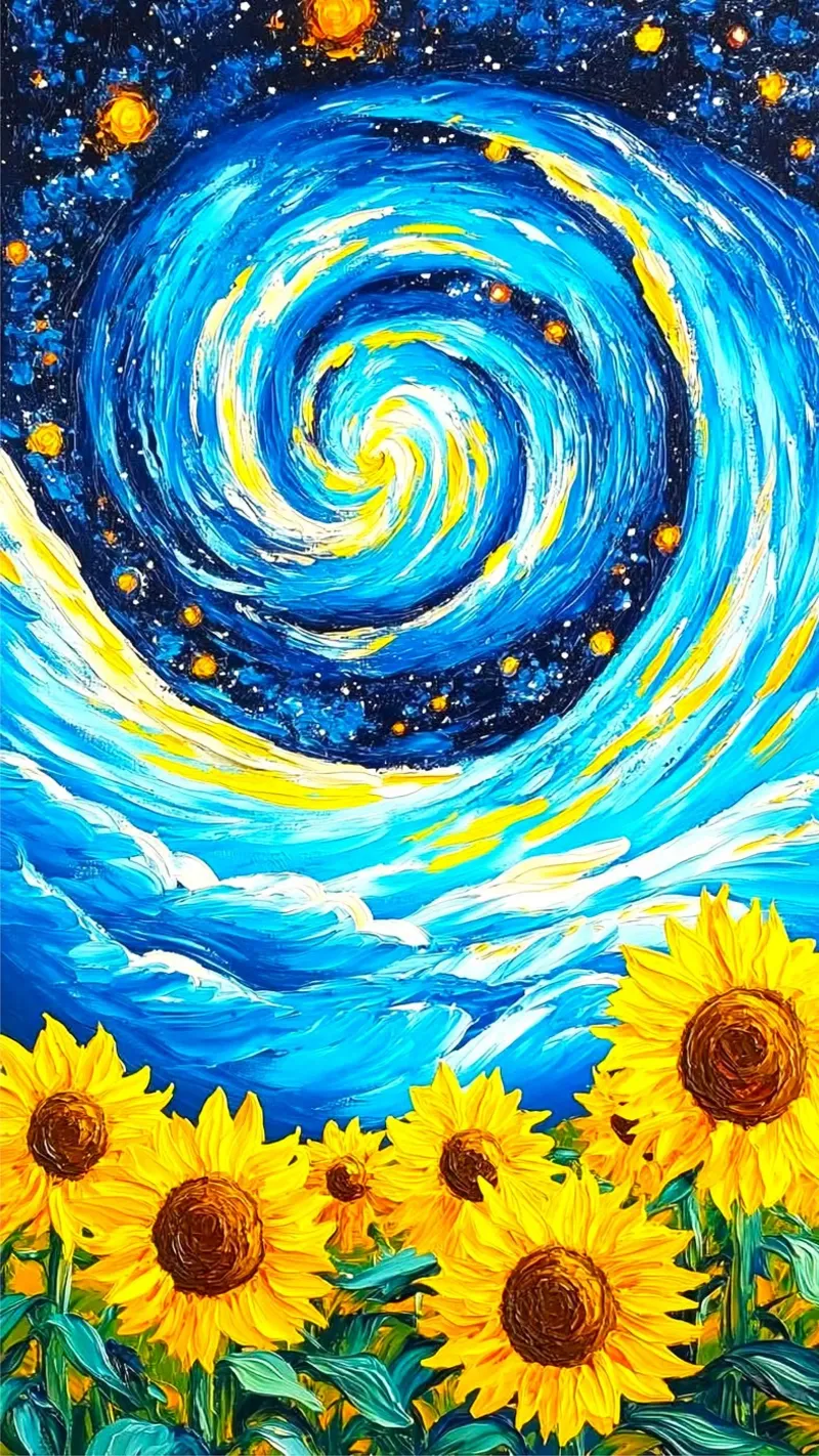 vibrant colors field fantasy poster da Good days
