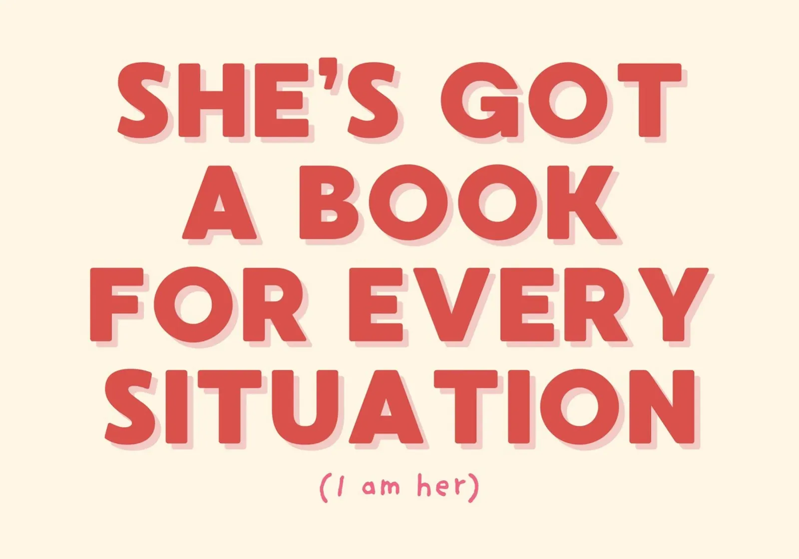 Poster con citazione "She's Got a Book" per chi ama i libri poster con telaio in alluminio da vintagepod