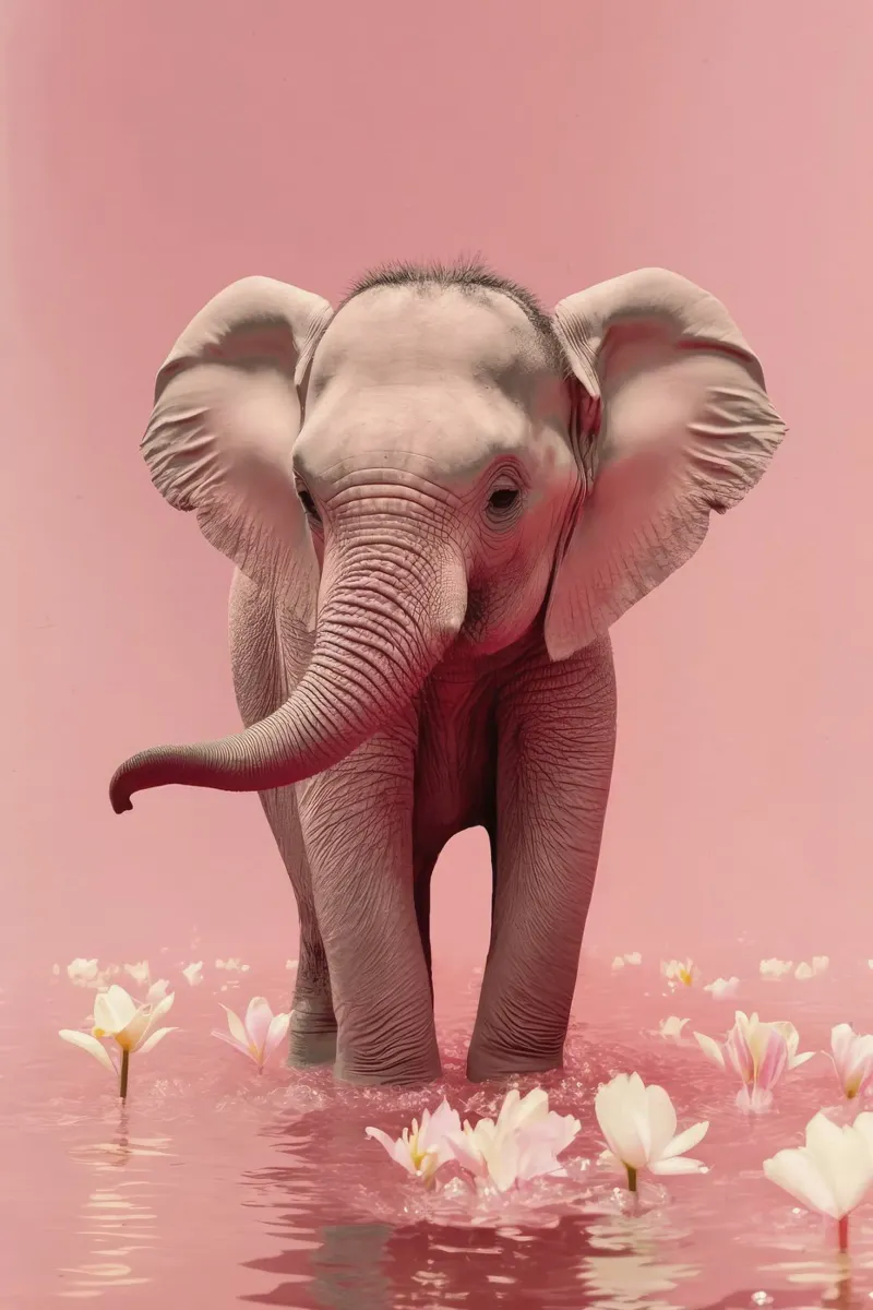 Young Elephant hahnemühle by treechild