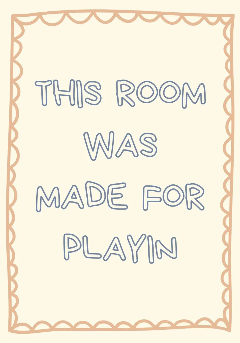 "Made for Playin'" - Poster decorativo per la camera dei bambini poster da vintagepod