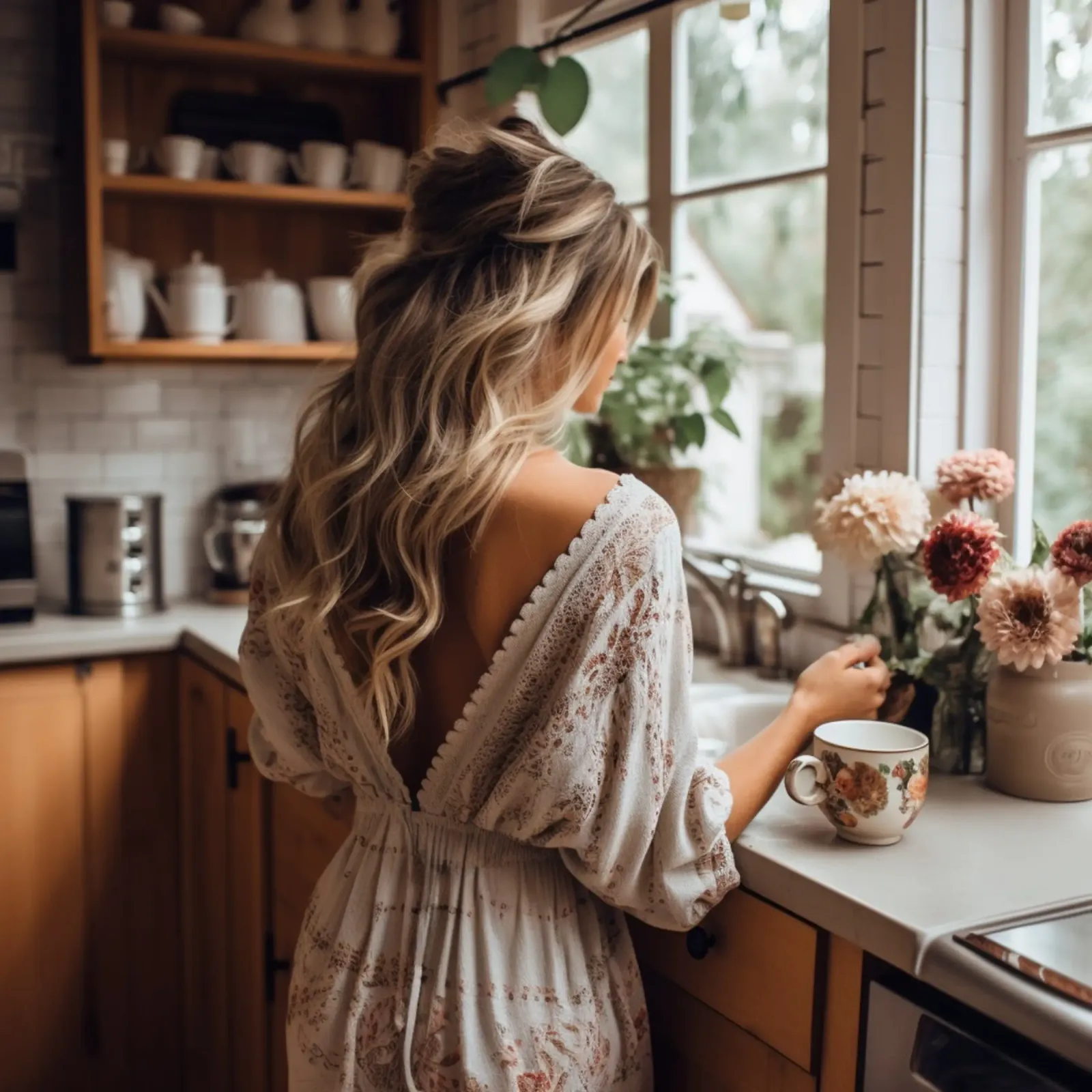 Dagdromen over de keuken canvas met Baklijst van StillVibe Home