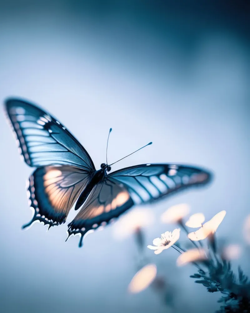 Blue Butterfly pellicola backlit da treechild